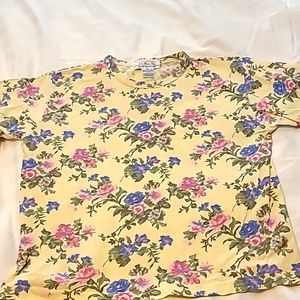 Talbots petite selection floral t-shirt